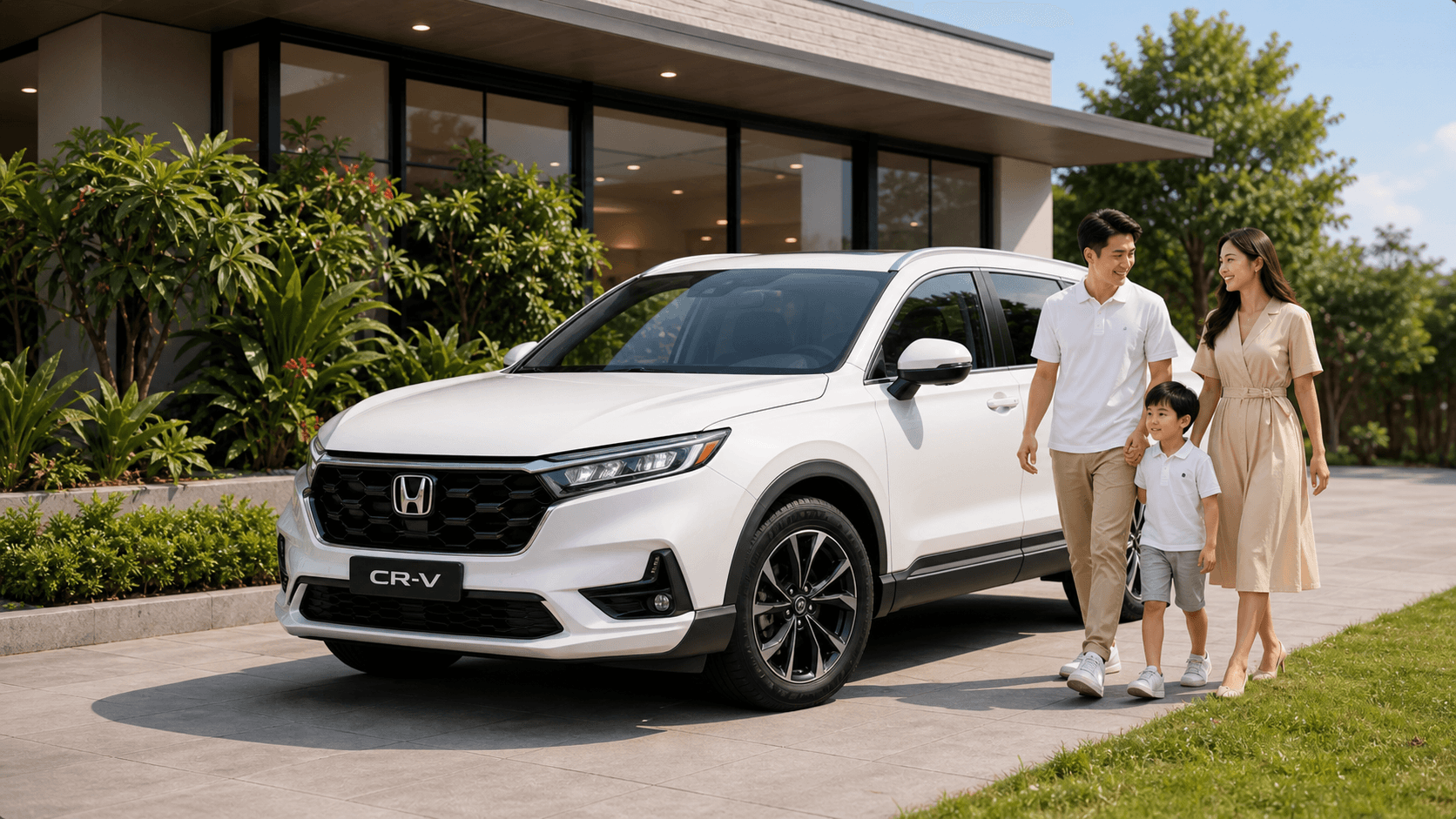 Gia đình chọn xe Honda CR-V